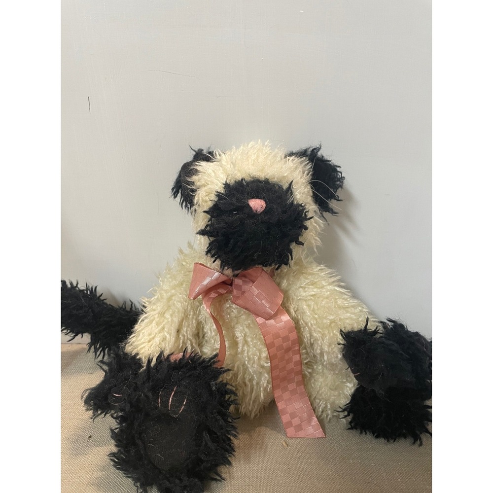 Boyds Collection Sneaky P Snottypuss Siamese Cat Plush 93227V‎ Cream Black NWT